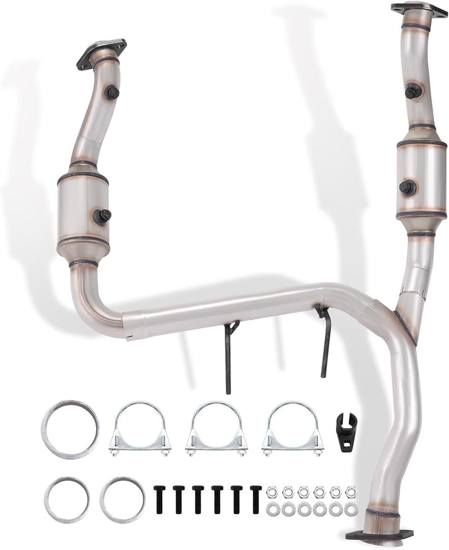 2-PC Left and Right Catalytic Converter Kit Compatible with F150 2015 2016 2017 2018 2019 2020 3.5L V6 Turbocharged, Reference OE: 52605 645146 645168 645169, EPA Compliant