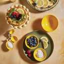 47th & Main Measuring Spoons - Ceramic Lemon Shaped Teaspoons Kitchen Essentials Gift Set, 4-Piece, Yellow