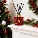 Xcleen Reed Diffuser Set, Gingerbread Joy Christmas Oil Diffuser with Sticks, Home Fragrance Reed Diffuser for Bathroom Office Shelf Decor, Scented Room Fresheners, Holiday Ideal Gift 6.7 Fl.Oz