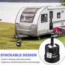 RV Trailer Jack Block 2-Pack Durable Leveling Stabilizer Blocks Supports up to 20000 Pounds with UV-Resistant Recycled Material, Ideal for RVs, Trailers, Campers and Motorhomes with Carry Bag