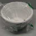 5 Pack 10 Inch Plant Pots for Indoor Outdoor,Plastic Floor Planters with Drainage Holes,Lightweight Flower Pots for Home,Patio & Garden(White)