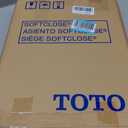 TOTO SoftClose Slow Close Elongated Toilet Seat and Lid, Bone - SS114#03