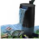 Aquarium Internal Filter for 3 to 20 Gallons Small Fish Tank Turtle Tank Reptiles Shrimp Amphibian Frog Cichlids Newt(Aquarium Filter)