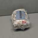 Kinlop 6 Pcs Checkered Bath Towels Set Lightweight Coral Washcloth Quick Dry Patterned Thin Coral Fleece Hand Towel for Bathroom Back to School Gym Spa Beach Accessory(Beige,Checkered)