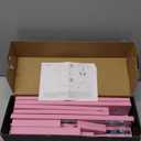 for Tonies Figures Shelf Magnetic, for Toniebox Characters Shelves, for Tonie Storage Rack Display Risers Stand, Holds 45 Figurines, Compatible Charging Station for Children Kid's Room, Pine Wood(Pink)