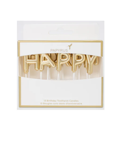 Papyrus 13 Birthday Toothpick Candles 2 in pack