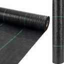 6ft x 300ft Weed Barrier Landscape Fabric Heavy Duty Premium Weed Control Fabric Durable & Eco-Friendly Weed Block Gardening Mat (3.2oz) (LTTY-W6-300)