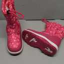 Apakowa Kid's Girls Cold Weather Snow Boots (Toddler/Little Kid) (Peach)