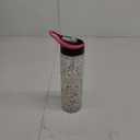 Copco 18 oz Double Wall Tritan Freezable Water Bottle with Crackle Gel - BPA-Free, Leak-Proof Flip-Top Lid, Easy Carry Loop - Keeps Drinks Cold Longer for Travel, Sports, Outdoor Use (White Glitter)