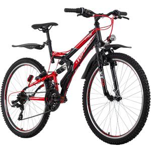 BIKECOO Folding Mountain Bike 21-Speed Adult Bikes 26 Inch Bike with High Carbon Steel Frame, Double-Kill Disc Brake System, Thickened Shock-Absorbing Front Fork