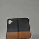 TUCCH Wallet Case for iPhone 17 (6.3") 2025, RFID Blocking 4 Card Slots, Kickstand, Shockproof TPU Shell, PU Leather, Magnetic Closure, Protective Flip Folio Cover, Black & Brown