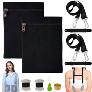 2Set Shower Lanyard for Mastectomy Drain Holder,Drainage Pouch for Mastectomy Recovery,Tummy Tuck/Breast Cancer/Abdominal Debridement Patients Surgical Drain Holder