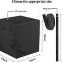 Air Conditioner Cover for Outside Units with Windproof Straps & Reinforced Buckles 420D Heavy Duty Square ac Covers Outdoor Protects HVAC Condenser From Winter Rain Snow Ice Dust Up to 24x24x30 inches