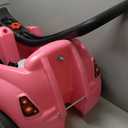 Step2 Whisper Ride II Kids Push Cars, Ride On Car, Seat Belt, Horn, Toddlers Ages 1.5  4 Years Old, Max Weight 50 lbs., Quick Storage, Stroller Substitute, Pink (Large)