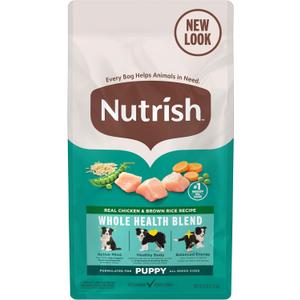 Nutrish Puppy Dry Dog Food, Chicken & Brown Rice, 6 lb. Bag (Rachael Ray) (EXP 01/18/27)