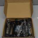 Ravinte 25 Pack Solid 5" Square Foot Cabinet Arch Pull Handles - Matte Black Drawer Pulls for Kitchen Cabinets, Cupboards - Hardware (5 Inch Hole Center)