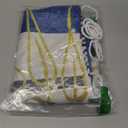 KOMLLEX Mid Century Blue Green Boho Shower Curtain 72Wx72L Inches Abstract Modern Shower Curtains for Bathroom Decor Plant Botanical Minimalist Arch Sun Fabric Liner Waterproof Polyester 12 Pack Hooks