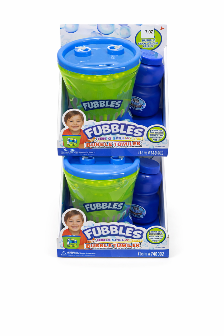 Little Kids Fubbles Blow Tons of Sky High Bubbles Party Machine for Kids & Includes Bubble Solution (Pack of 2)