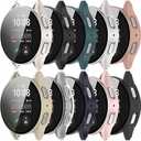 Intended for Samsung Galaxy Watch 7 40mm 44mm Case Built-in Screen Protector Hard PC Rugged Bumper Resistant Protective Face Cover for Galaxy Watch 7 (10PACKS, 40MM)