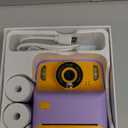 Amzelas Kids Instant Print Camera, Portable Travel Toys Camera for Toddler, Print Black & White Photos Instantly, Ideal Birthday for Boys & Girls Ages 312 with Selfie Mirror (Purple)