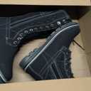 POLAR Womens Winter Thermal Snow Outdoor Warm Mid Calf Waterproof Durable Boot - Black - US9/ EU40 - YC0376