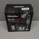Mueller Multistick 5-in-1 Immersion Blender Handheld, 12 Speed Hand Mixer - Turbo Boost, Heaviest Duty Copper Motor, Titanium Blades Hand Blender, Milk Frother Wand, Whisk, Beaker, Chopper, Grey (Gray)