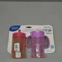 Dr. Brown's Milestones Straw to 360 Convertible Toddler Training Cup Set with Interchangeable Silicone Straw and 360 Degree Cup Lids, Pink Coral, 10 oz/300 mL, BPA-Free, 9m+, 2-Pack