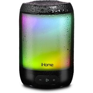 iHome Waterproof Bluetooth Speaker with 25 Hour Mega Battery, Color Changing Rechargeable and Portable Outdoor Speaker (iBT840BZ)