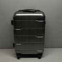 Coolife Luggage Expandable(only 28") Suitcase PC+ABS Spinner Built-In TSA lock 20in 24in 28in Carry on (Charcoal.)