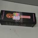 ShinePick Karaoke Microphone, 4 in 1 Wireless Microphone with LED Lights Handheld Portable Karaoke Machine, Home KTV Player, Compatible with Android & iOS Devices(Black)