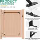 Gate Corner Brace Bracket Anti Sag Gate Kit with Self-Locking Gate Latch, Gate Frame Kit for Wooden Fence/ Corral Gates/ Driveway Gates/ Shed Doors/ Wood Windows, 2 Pack