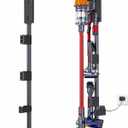 Vacuum Stand Compatible for DysonV15 V12 V11 V10 V8 V7 V6- Thickened Steel Base (6.6LBS) & Aerospace-Grade Rod, Back Cable Storage, No Drill Metal Dock