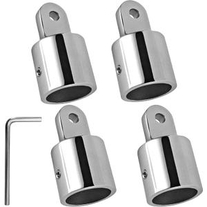 316 Stainless Steel Bimini Top Eye End Cap 7/8 inch and 1 inch Marine Grade Heavy Duty Bimini Top Parts for Boats with L Shape Hex Key