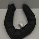 QUOLIX Triangle Under-Door Draft Stopper, 32" Noise Blocker, Weighted Weather Stripping, Gray Cotton & Polyester, Multi-Function Noise & Light Blocker, Black