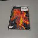 UNICOMIDEA 6-16T Boys Pants Girls Funny Joggers Sports Sweatpants with Drawstring (10-12 Years, 01 Black-red-01)