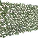 Windscreen4less Artificial Expandable Ivy Leaf Faux Leaves Privacy Fence Screen for Outdoor Indoor Backyard Patio Balcony (Single Sided Leaves, 1 Pack)