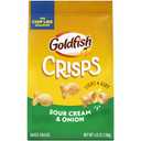 5 x Goldfish Crisps Sour Cream & Onion Baked Chip Crackers, 4.8 Oz Bag