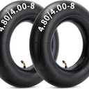 Heavy Duty 4.80-8/4.00-8 Inch Replacement Tire Inner Tube, 4.80/4.00-8 Innertube with TR87 Angled Valve for Wheelbarrows, Mowers, wagons and More for 4.80-8 4.00-8 480/400-8 Tires Pack of 2