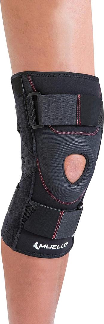Mueller Sports Medicine Patella Stabilizer Knee Brace, Knee Pain Relief Support for Men and Women, Ideal for Arthritis, Sprains, Black, Size: Large (Pack of 1)