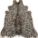 Huichenxing2021FURSTORE Faux Cheetah Area Rug Animals Printed Hide Mats Leopard Faux Hide Area Rug 5.2ft x 6.5ft / 63 x 78.7inch / 160 x 200cm