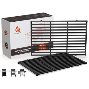 17.5" Grill Grates for Weber Spirit 300, Grill Parts for Weber Spirit E310 & GS4 Spirit II 300 Series, Spirit II E310, Spirit 2 E310, Genesis Silver/Gold B & C,Porcelain Enameled Cast Iron Grate 7638