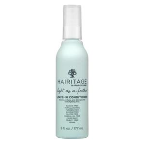 Hairitage Detangling Leave-in Conditioner Spray - Leave In Hair Treatment for Dry Damaged + Curly, Fine, Wavy, Frizzy Hair - Lightweight Formula - Sulfate Free - Cherry + Amber Scent, 6 Fl oz, 6PCS