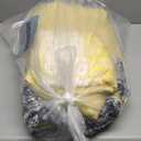 Cottolester Boho Quilt Set King Size Yellow Striped Bedspread Lightweight Soft Microfiber Bedding Set 110"x90" (3 Pieces)