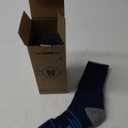 ANTSANG 5 Pairs Merino Wool Hiking Socks for Men & Women Thermal Winter Warm Moisture Wicking Cushion Boot Socks (Large, Orange / Green / Blue / Black / Dark Grey)