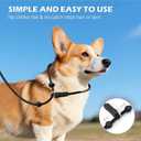 6FT Slip Lead Dog Leash with Double Padded Handle, Anti-Tangle Slip Leads for Dogs, Reflective Nylon No-Pull Training Leash for Small Medium Dogs, Black/Hot Pink