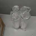 Nuogo 24 Pcs Acrylic Clear Cylinder Vase Plastic Flower Vase Unbreakable Tall for Wedding Centerpieces Party Home Plants Bouquet Decor (12 Inch)