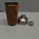 S'well Stainless Steel Shaker Set with Jigger, 18oz, Teakwood, Triple Layered Vacuum Insulated Container Keeps Cocktails Colder for Longer, BPA Free Barware