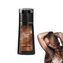 THUIOP Hair Dye Shampoo, Brown Dye Shampoo, Hair Care Instant Dye, Natural Hair Color for Gray and White Coverage, Suitable for Women & Men (Dark brown)