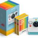 Polaroid Now 3rd Generation I-Type Instant Camera + Film Bundle - Now Arctic Blue Camera + 16 Color Photos (6644)