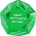 Santa Swap Gift Exchange Dice, Xmas Stocking Stuffers 2025, Exchange Game, 12 Sided Dice for Holiday Parties, Family Gatherings & Office Events with Themed Gameplay Actions